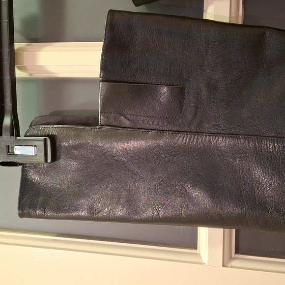 "NINE WEST" Above the knee black leather boots. SZ. 7.5 genuine leather. Perfect - Picture 4 of 17